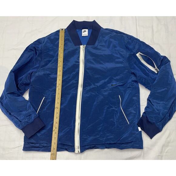 Nike Track Jacket Windbreaker Full Zipper Men’s Size L Large Color Navy Blue - Picture 6 of 8